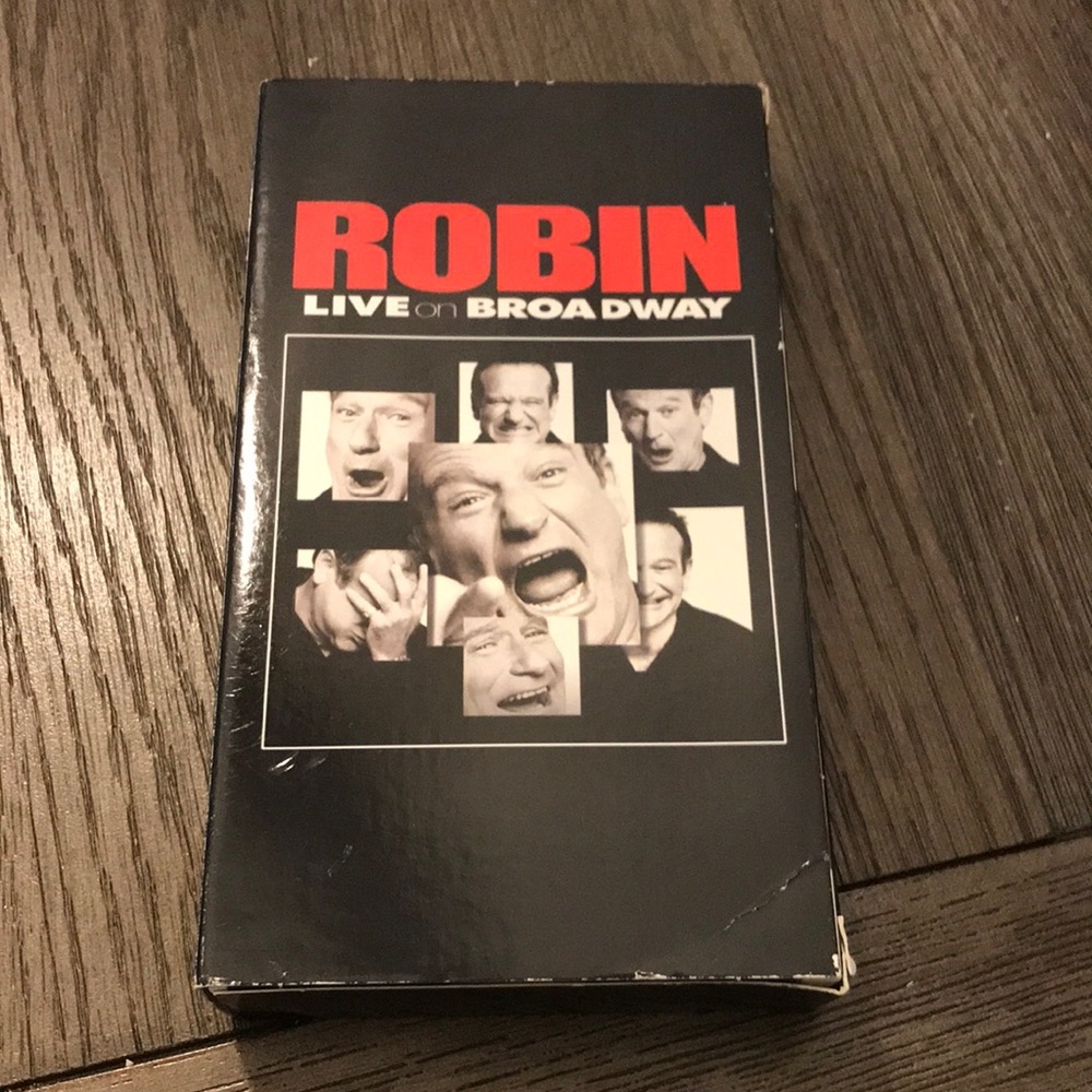 Robin Williams Live on Broadway RARE For your consideration VHS fans must see